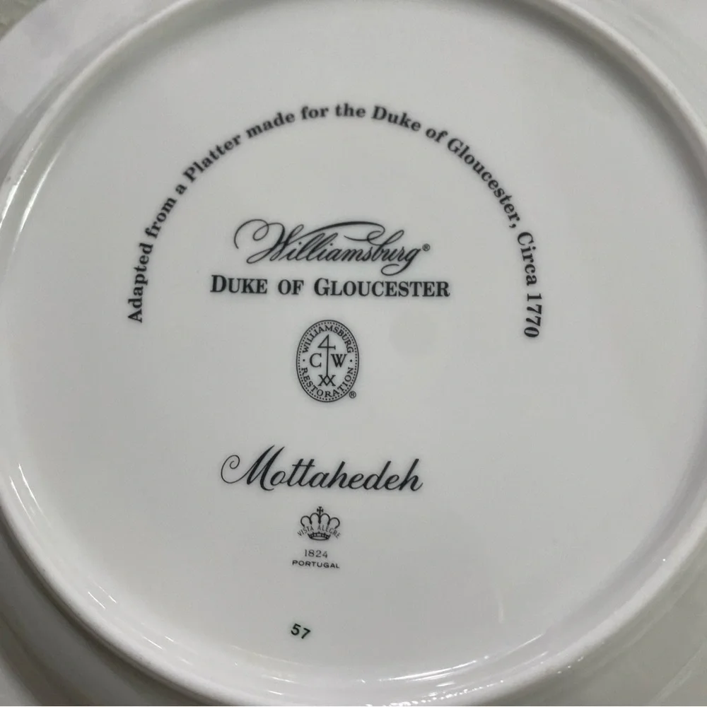 Mottahedeh Duke of Gloucester‎ Rimmed Soup Bowl